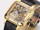  Clone Cartier Santos Dumont Skeleton Yellow Gold Black Strap Micro Rotor (3)_th.jpg